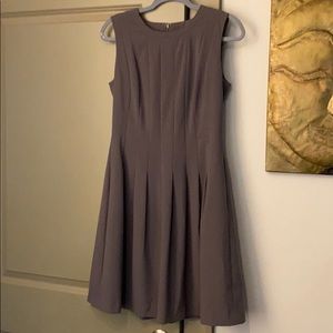 Marc New York Andrew Marc Sz 4 Grey Pleated Dress